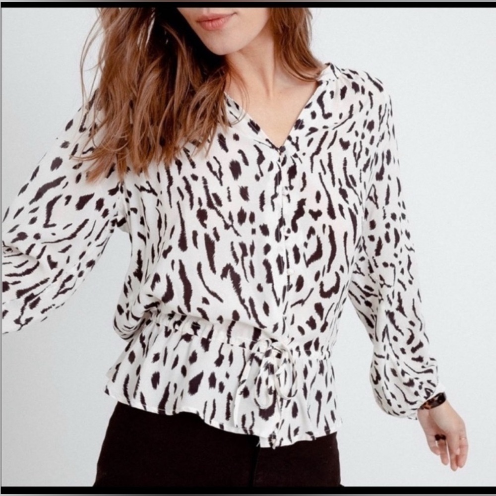Rails Marti Ivory Cheetah Top Size XS - Picture 2 of 13